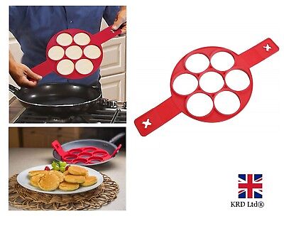 pancake longyisound per padella in acciaio INOX e silicone anelli antiaderenti Set di 5 stampi per pancake a forma di uova per uova al tegamino omelette 