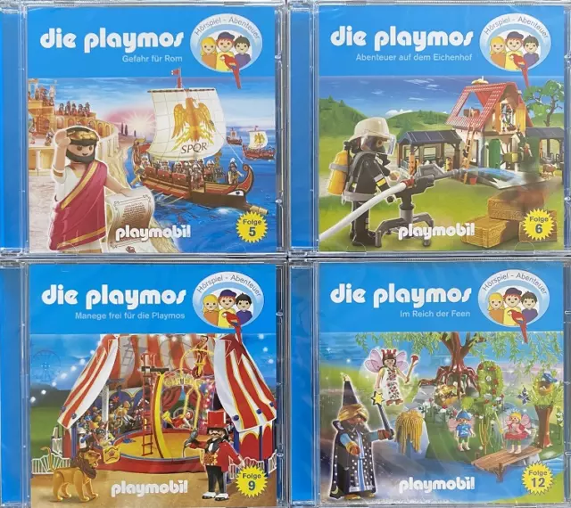 4 CD Playmobil Die Playmos  Folge 5, 6, 9 und 12 als Hörspielpaket