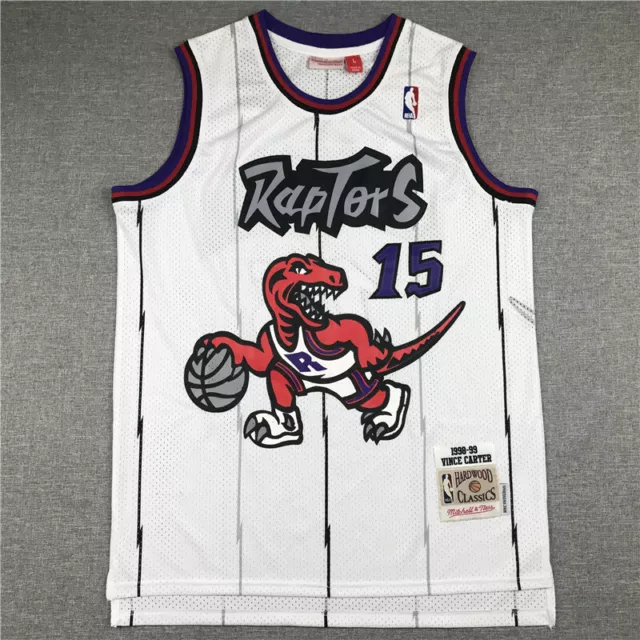 Camiseta de baloncesto Retro Toronto Raptors #15 Vince Carter adultos Nuevo