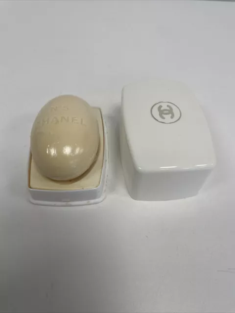 VINTAGE CHANEL NO.5 Perfume Soap with Soap Dish Case £40.00 - PicClick UK