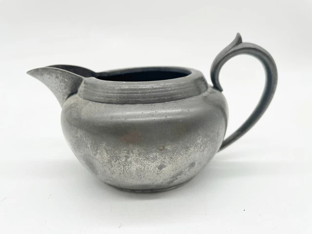 Vintage Silver Plate Milk Jug Scroll Handle
