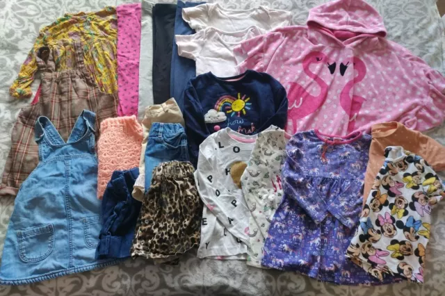 Girls Spring Summer Clothes Bundle 18-24 Months Inc Next Primark River Island +