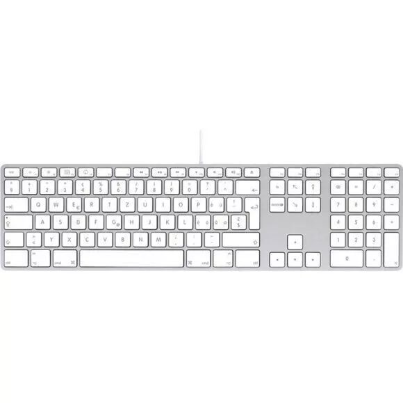 GENUINE Apple A1243 Wired USB KEYBOARD SLIM with Numeric pad