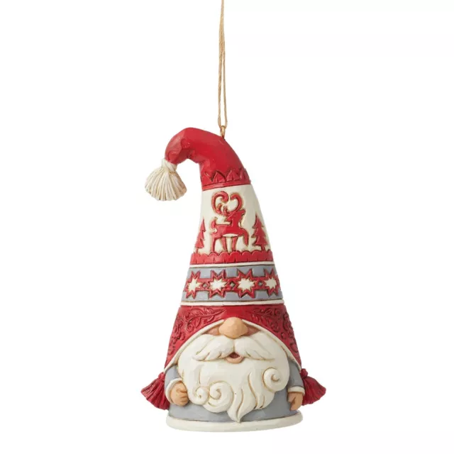 Nordic Noel Gnome Reindeer Hat Hanging Ornament - Heartwood Creek by Jim Shore