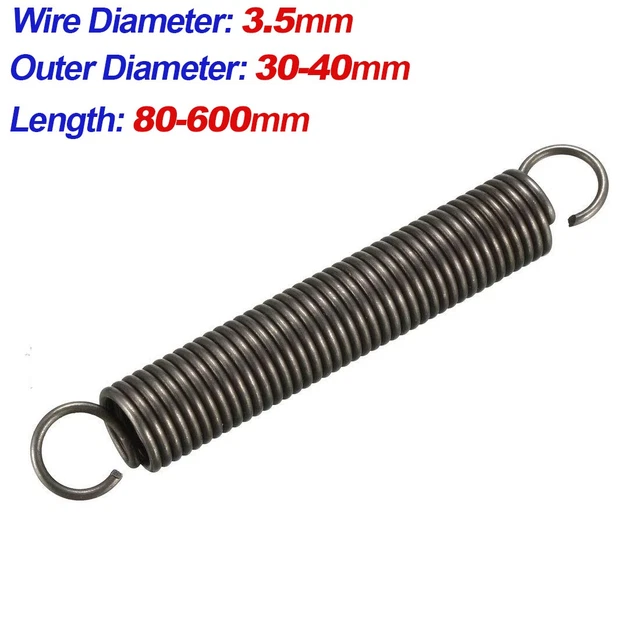 10pcs/Lot 0.2mm 304 stainless steel micro mini extension spring with O hook, length 5/8/10/12/15/20mm - 13
