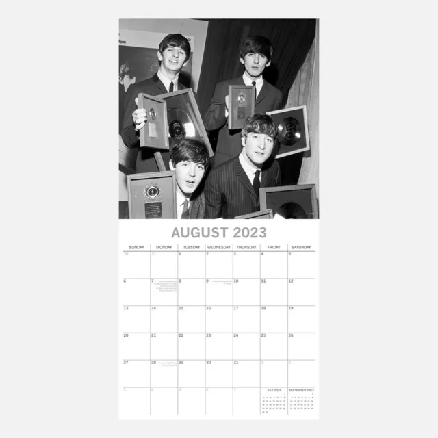 NEW CALENDAR 2023 THE BEATLES WALL SQUARE 30cm x 30cm OFFICIAL GENUINE 3