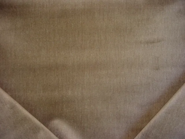 4-3/8Y Kravet Mink Fawn Brown Heavy Solid Color Velvet Upholstery Fabric