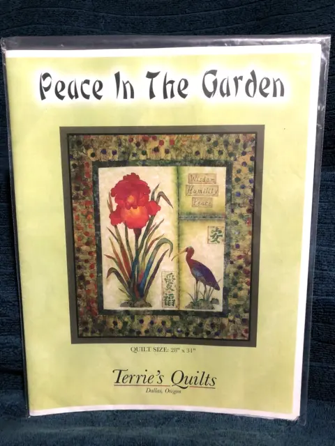 Patrón de edredón Peace In The Garden y técnica MELT'N'BLEND Terrie Kygar