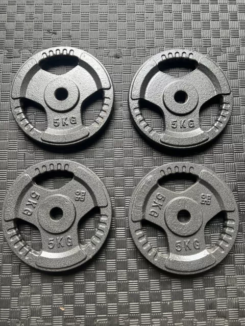 Celsius 5kg Tri Grip Cast Iron Weight Plates