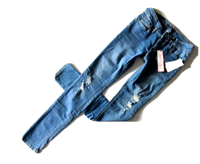 NWT Bullhead Black Skinniest in Sparkle Glitter Coated Destroyed Stretch Jeans 3