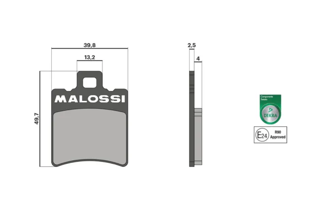 Malossi Front Brake Pads Pour Ciak 50 2T