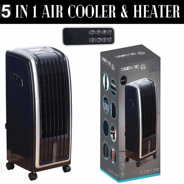 DAEWOO 5 IN 1 Air Cooler Heater With Remote 3 Cool u0026 2 Heat Settings  Humidifier £98.90 - PicClick UK