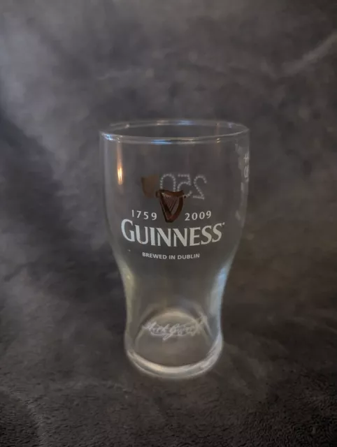 Guinness 250 Anniversary Half Pint Glass (Hub)