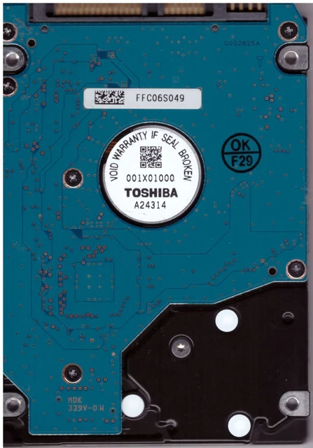 Disque Dur Toshiba MK1059GSM HDD2K11 F VL01 S A0/GL002C 1 To CHINE