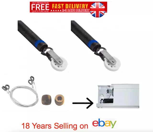 Garador Garage Door Springs Cables Roller Wheels Repair Kit Mk3C Pn57 Spring Box