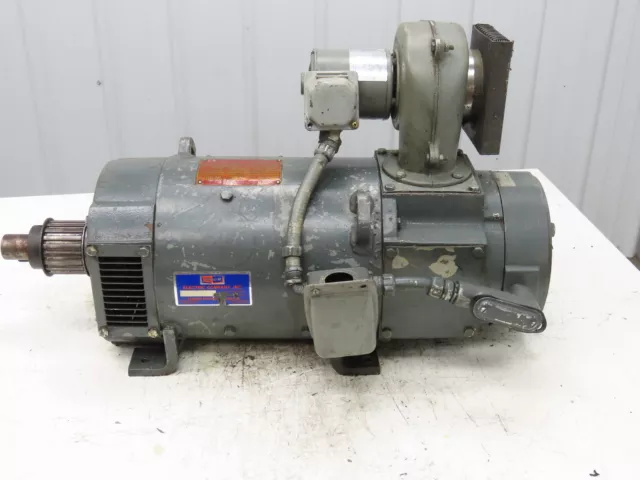 GE Kinamatic 5CD154RA800A803 DC Motor 10Hp 240VDC 2660 RPM 37A w/Brake