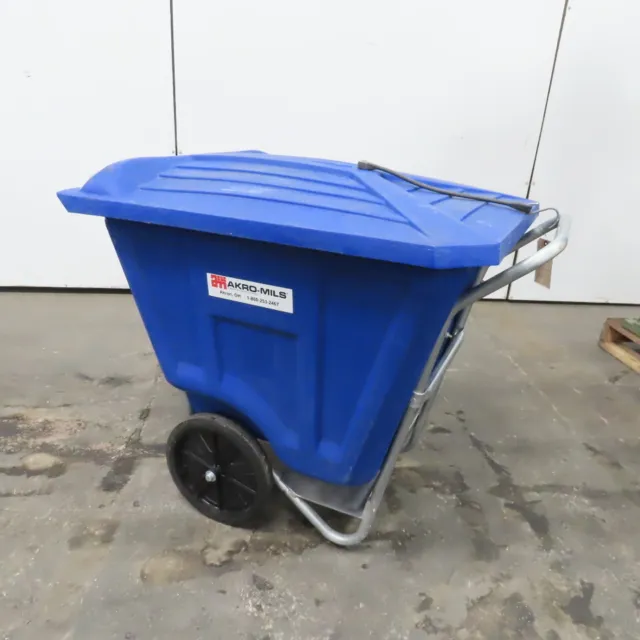 Akro Mils Rolling Utility Trash Recycling Material Handling Cart 34"x27"24" Deep