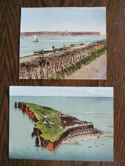 Helgoland     Zwei originale Historische  große Farb - Fotografien