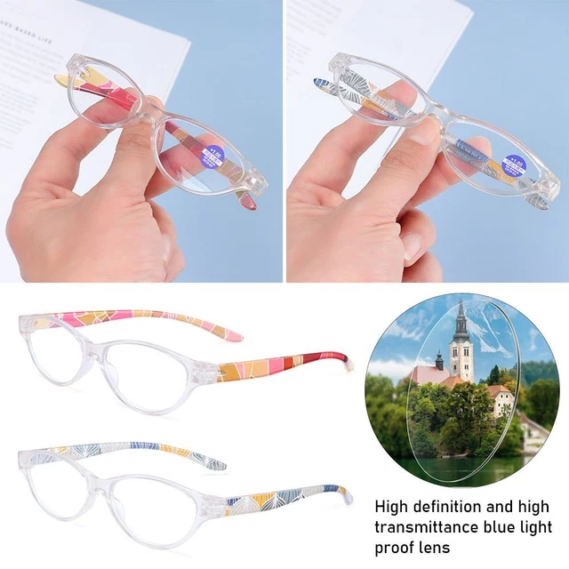 Eleganti Occhiali Antiluce Blu Protezione Occhi Occhiali da Lettura Telaio Ultraleggero