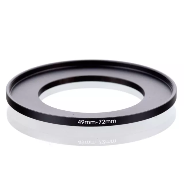 RISE(UK) 49mm-72mm 49-72 mm 49 to 72 Step Up Ring Filter Adapter black