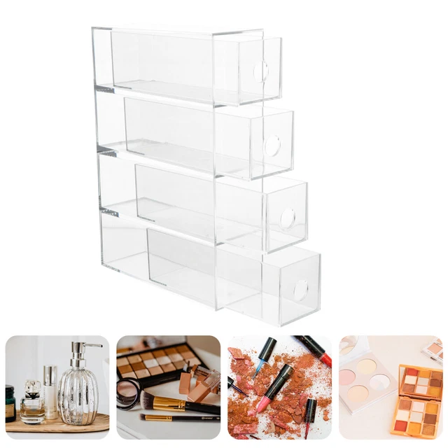 1 pieza apilamiento compacto cajón vanidad maquillaje organizador
