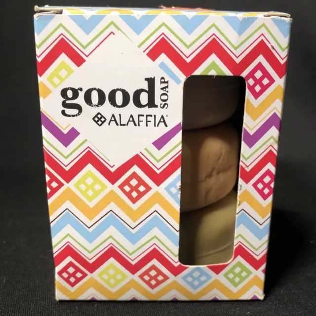 Alaffia Good Soap (Assorted 3 Pack) Fair Trade Shea & Coconut Whole Foods  Bar
