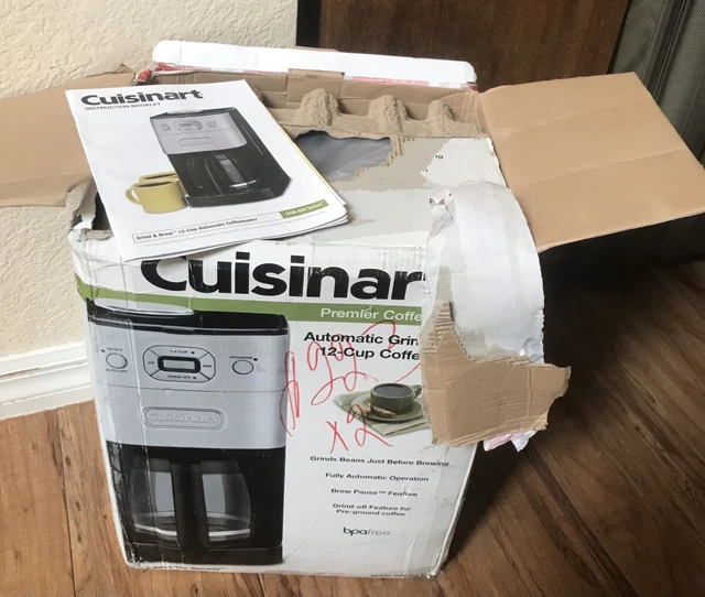 Cuisinart Coffeemaker 12-cup Automatic Grind & Brew DGB-625 Open Box New