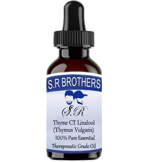 S.R.brothers Thym CT Linalol 100% Naturel Thymus Vulgaire Huile Essentielle