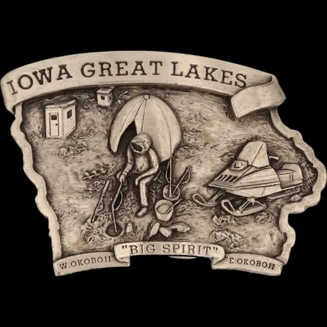 BIG SPIRIT RESORT Vacation Okoboji Iowa Great Lakes 1980s Vintage Belt ...