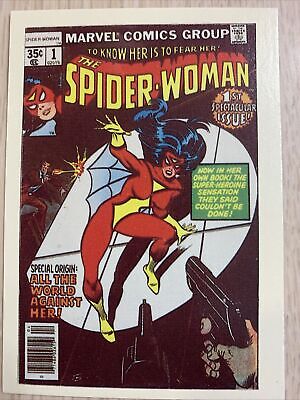 Spider-Woman #1  Marvel Superheroes First Issue Covers Card Nm 1984 Beautiful