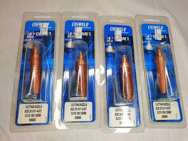 Cigweld Comet Oxy Acetylene Cutting Tips Size 20 Bundle 306050