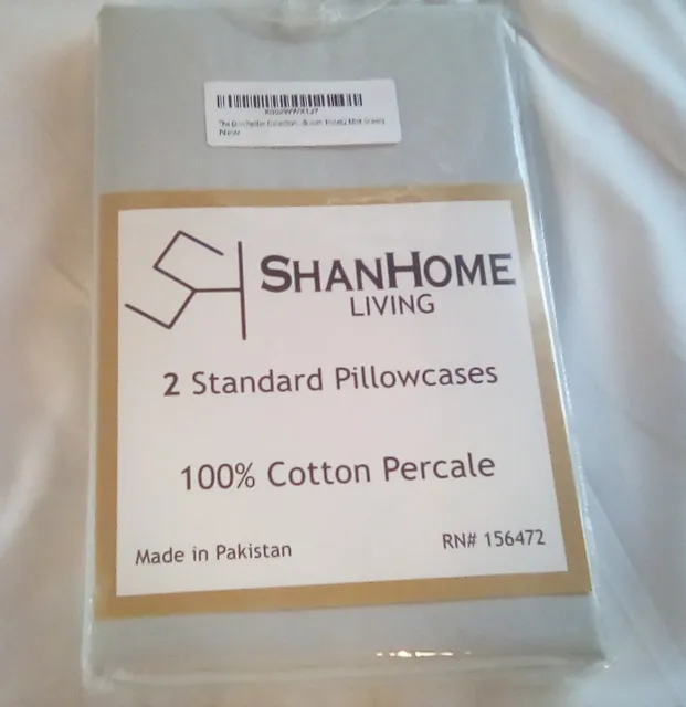 ShanDreamz 100% Cotton Percale Pillowcases Queen/Standard size 20x30"