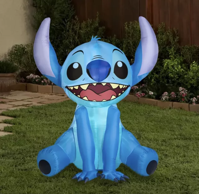 5 FT LILO STITCH Disney LIMITED EDT. AIRBLOWN INFLATABLE LED