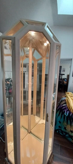 *New Gorgeous Corner Curio Cabinet. Eclectic Design