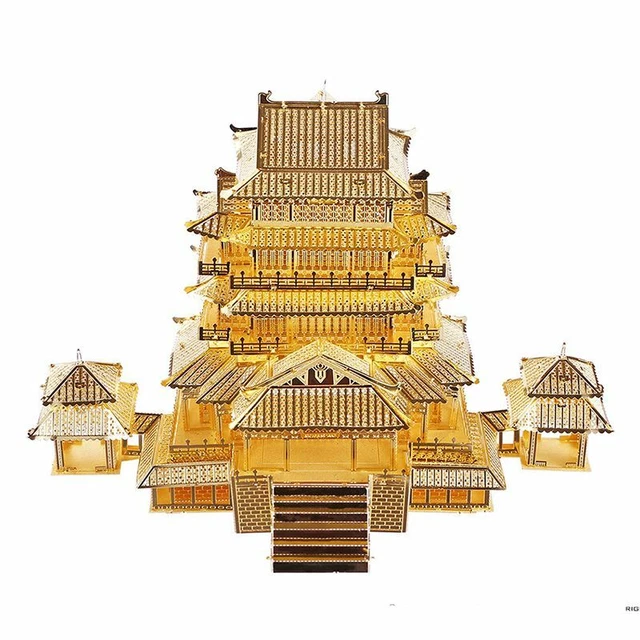 Piececool Tengwang Pavilion HP067G Higly Detailed Metal Model Kit , No Glue, 106 3
