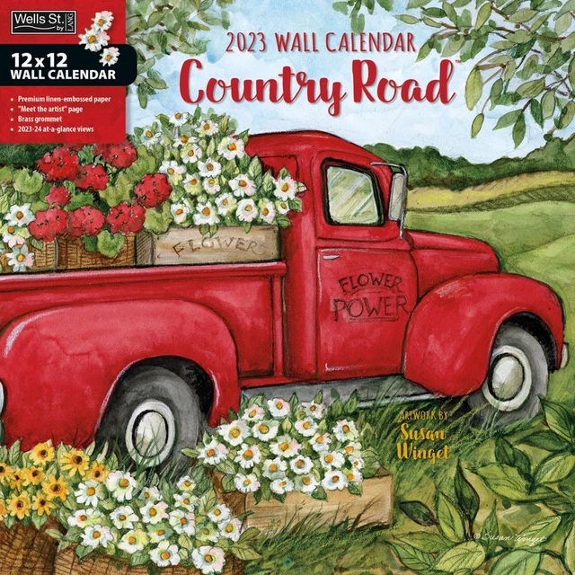 WELLS STREET BY LANG, Country Road 2023 Wall Calendar 9.99 PicClick
