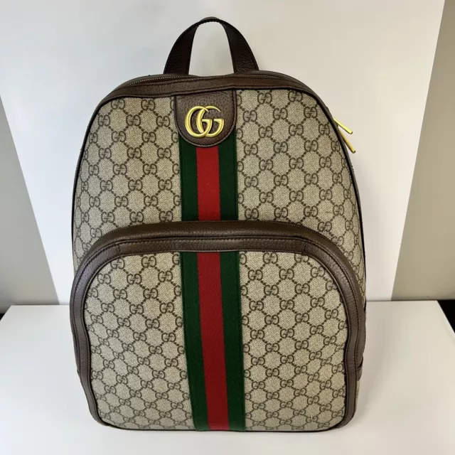Taupe Gucci GG Supreme Ophidia Backpack – Designer Revival