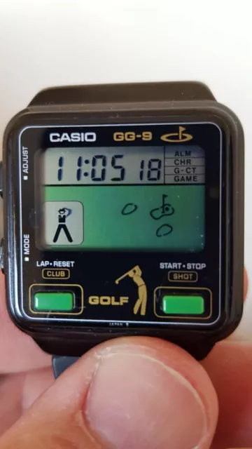 casio game watch reloj juego antiguo vintage golf gg-9