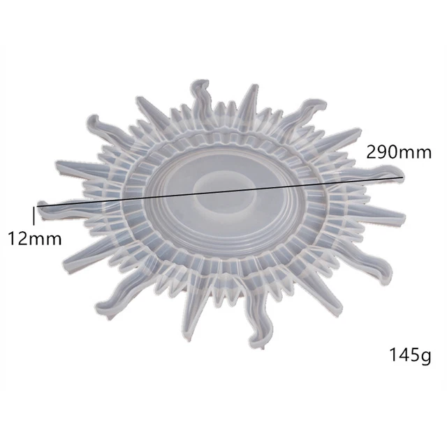 Sonne Mond Spiegel Wandbehang Schimmel Harz Guss Silikonform Schmuck DIY Bastel 8