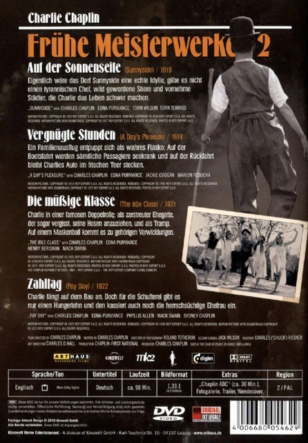 CHARLIE CHAPLIN: FRÜHE Meisterwerke 2 - Kinowelt GmbH 0503090.1 - (DVD