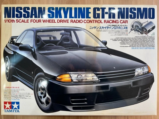 Carrosserie Tamiya 1/10 Nissan R34 GTR Z-Tune Bleue Avec Capot Carbone - Neuf