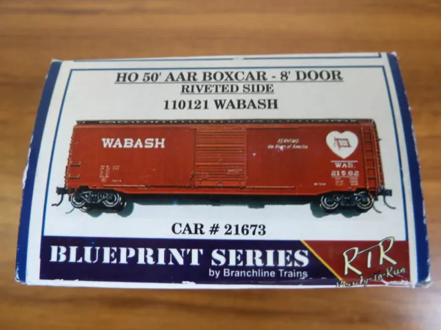 Blueprint by Branchline – HO Scale – Wabash – 50 Boxcar - #21673