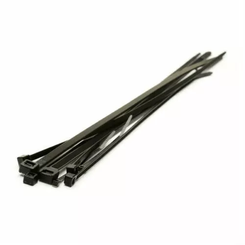 Cable Ties Zip Ties Wraps Nylon Black  Fastner Secure 250mm 25cm 10inch Strong