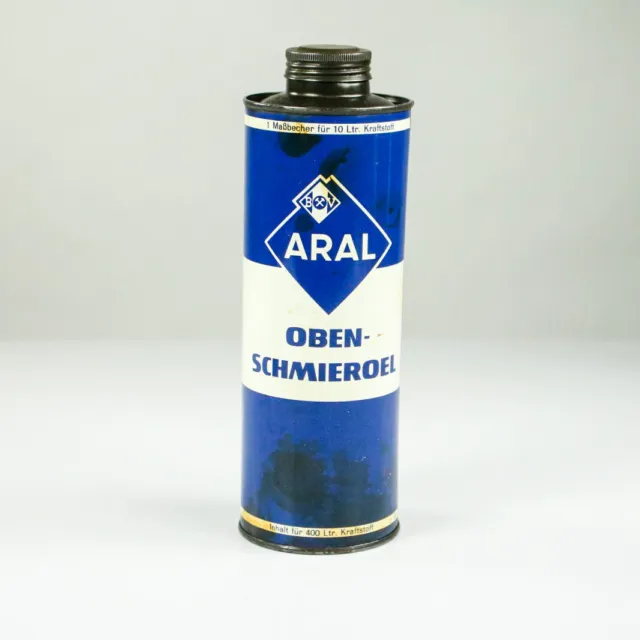 ARAL Öldose Motor Oil Oben-Schmieröl 1l Petromobilia Oldtimer Tankstelle 50-60er