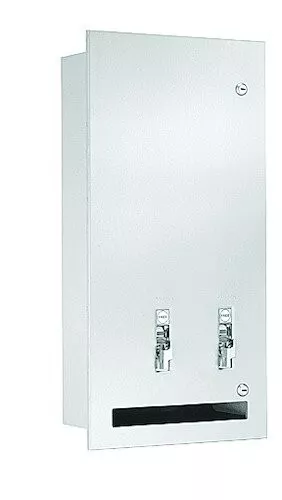 Bradley 4017-104500 Semi-Recessed Restroom Napkin/Tampon Vending