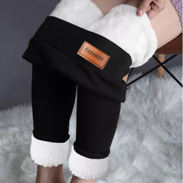 Women's Winter Pants Warm Fleece Fur Lined Stretch Thermal Dressy leggings