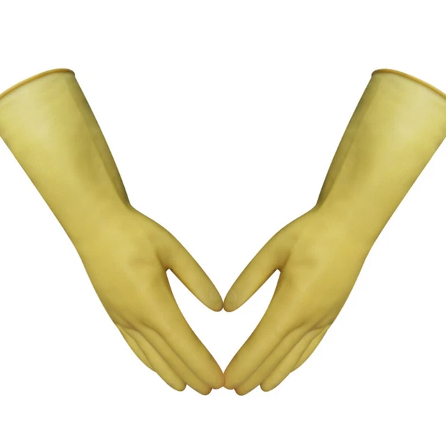 2 pares de guantes de limpieza reutilizables guantes de lavado guantes de látex guantes de limpieza