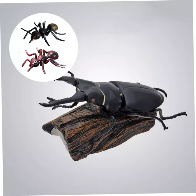 2 pz treno ad alta velocità sorriso bocca artigianato formica simulata modello animale insetto giocattolo