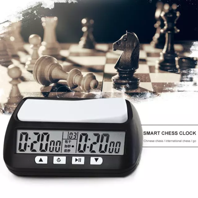 Professional Chess Clock Digital Watch Count Up Down Timer Board Game Stopwatch