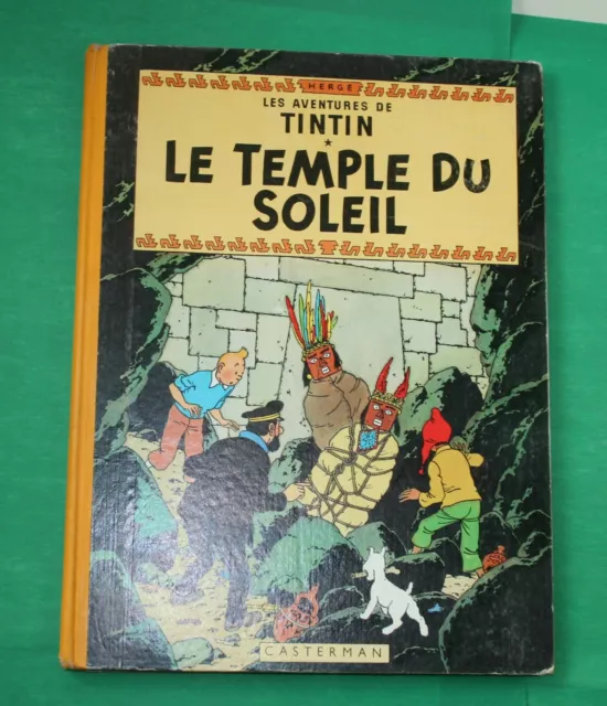 TINTIN LE TEMPLE DU SOLEIL B31 -1962- tbe